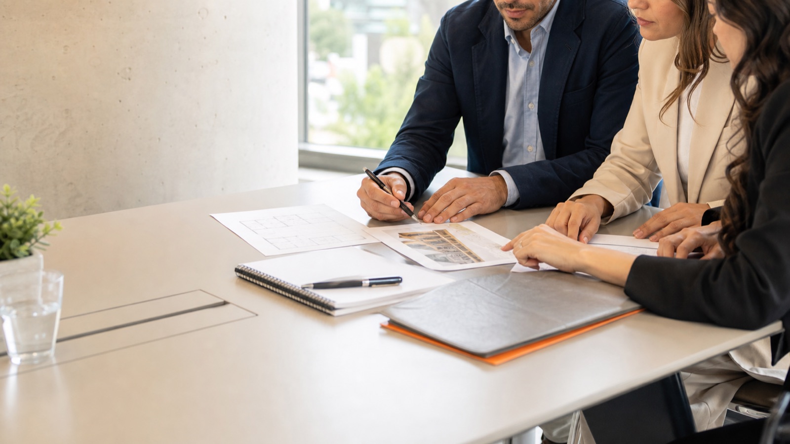 Comité revisando antecedentes inmobiliarios